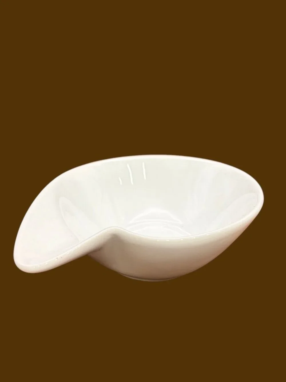 White Nautilus Shell Shaped Bowl Made Of Porcelain Ceramic Dish Bowl Small Plate